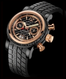 Grand Silverstone Woodcote II, Black PVD and red gold, Ltd.