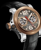Chronofighter R.A.C Trigger, stainless steel and red gold, Charcoal Rush
